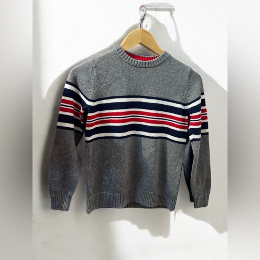 Hanna Andersson Gray Striped Sweater for Kids - Picture 2 of 11